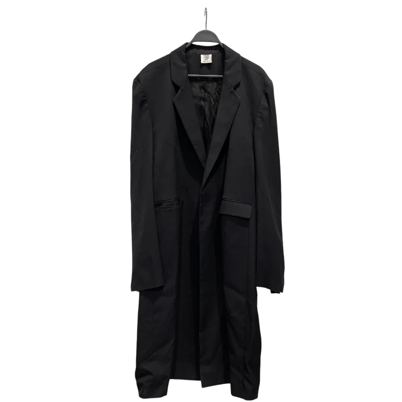 Classic Chic VETEMENTS/Trench Coat/XS/Wool/BLK/2015 Trench Coat