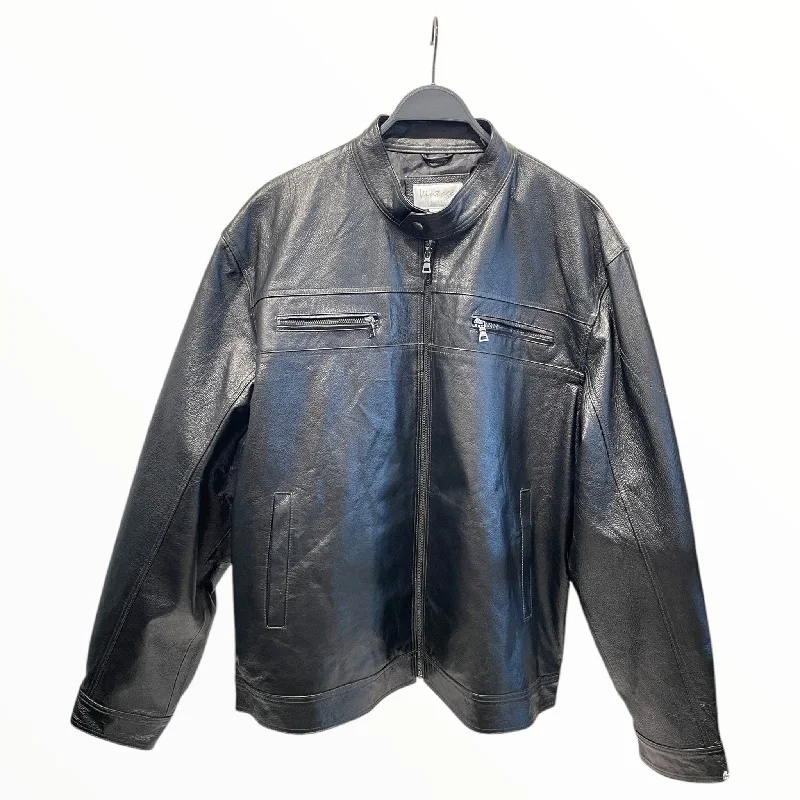 Vintage Sportswear Vintage/Leather Jkt/XL/Leather/BLK/"Vintage Leather" Monk Colla