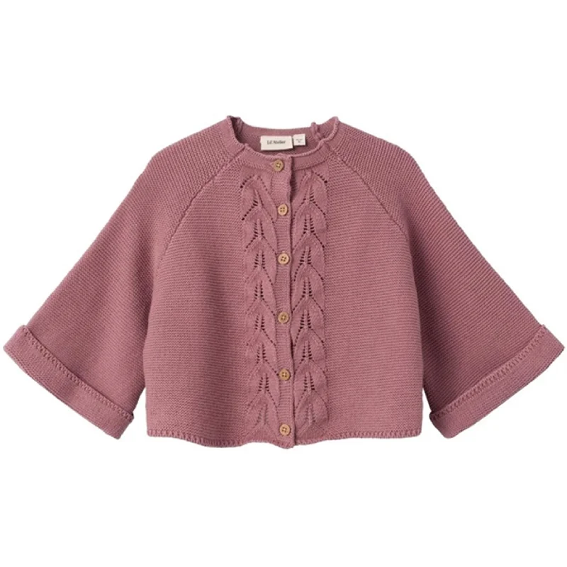 Weekend Chic Lil'Atelier Nostalgia Rose Dora 3/4-ærmet Strik Cardigan