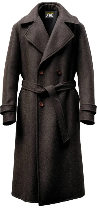 Casual Layers Men Wool Long Coat - Wool coat