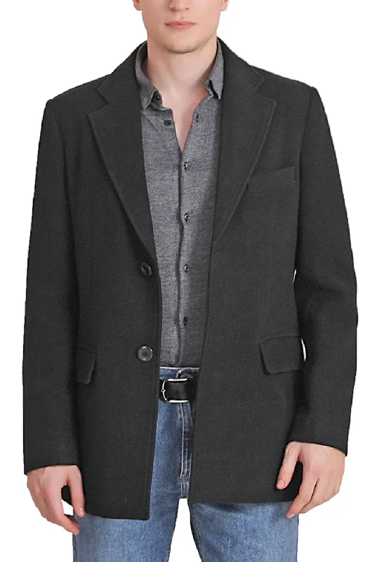 Sleek Tailoring BGSD Men Duke Classic Cashmere Wool Blend Walking Coat