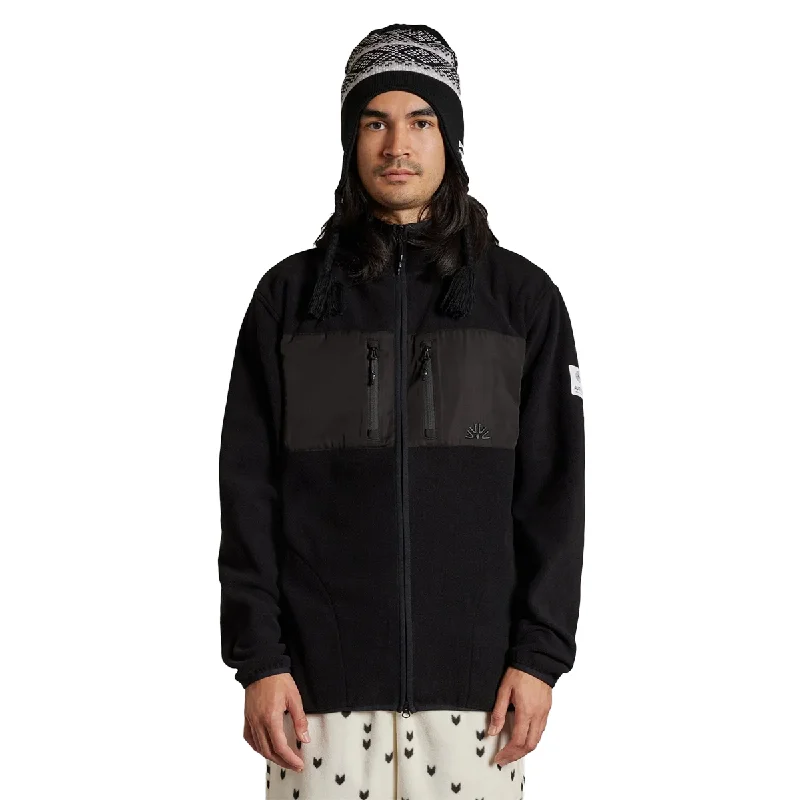 Festival Outfit Autumn Hooded Fleece - Black