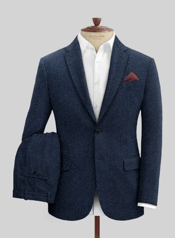 Timeless Elegance Royal Blue Heavy Tweed Suit