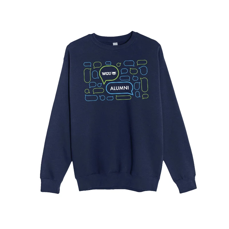 Retro Sporty Unisex Alumni Comms Crew Sweatshirt