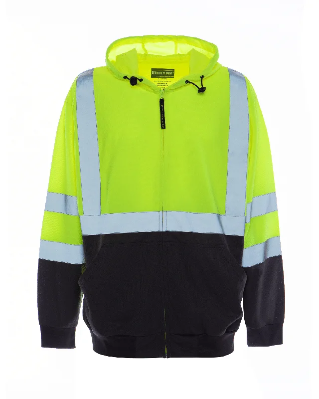 Festival Outfit UHV829 HiVis Ultra Light Full Zip Hoodie