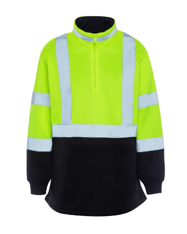 Futuristic Outfit UHV667 HiVis Women's 1/4 Zip Soft Shell