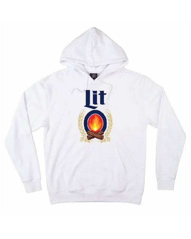 Smart Streetwear INK "Lit" Hoodie - White