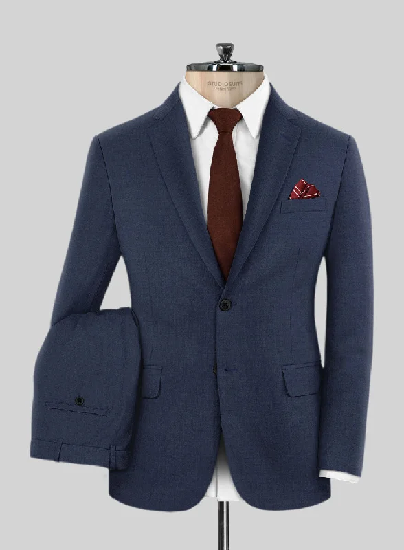 Fashionable Basics Stretch Royal Blue Wool Suit