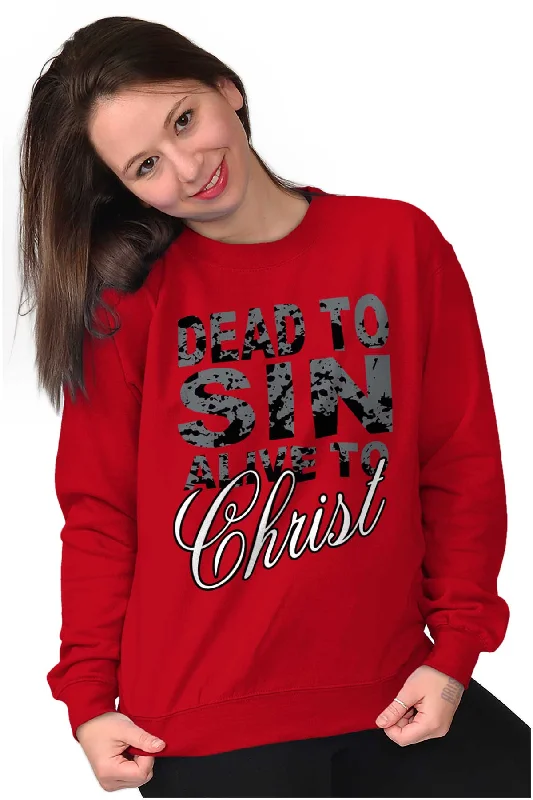 Retro Aesthetic Dead to Sin Crewneck Sweatshirt