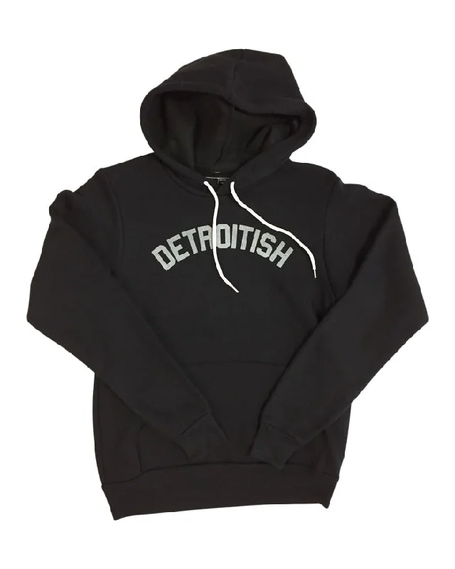 Lounge Wear Ink Detroit Detroitish Pullover Hoodie - Black