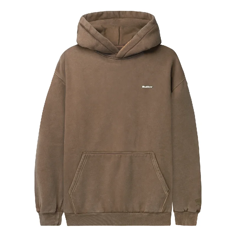 Statement Outfit Butter Basic Pullover Hood - Washed Brown