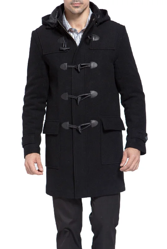 Retro Sporty BGSD Men Benjamin Wool Blend Classic Duffle Coat