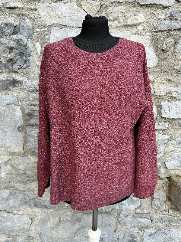 Trendy Casual Maroon jumper uk 14