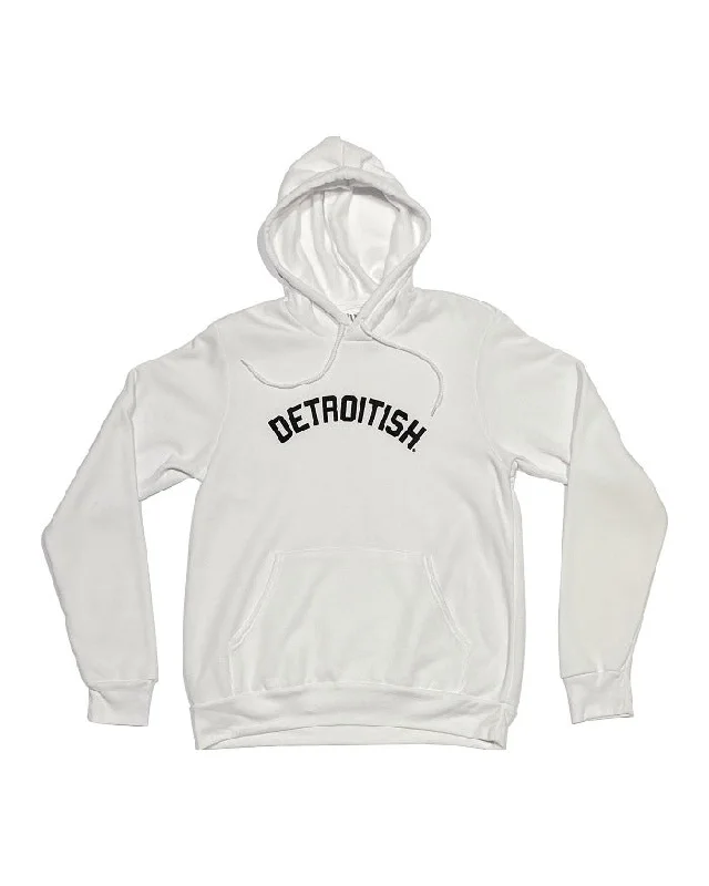 Travel Outfit Ink Detroit Detroitish Pullover Hoodie - White