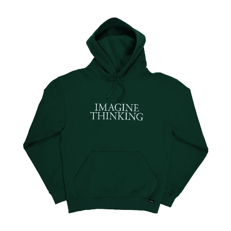 Aesthetic Casual Quasi Imagine Hoodie - Green