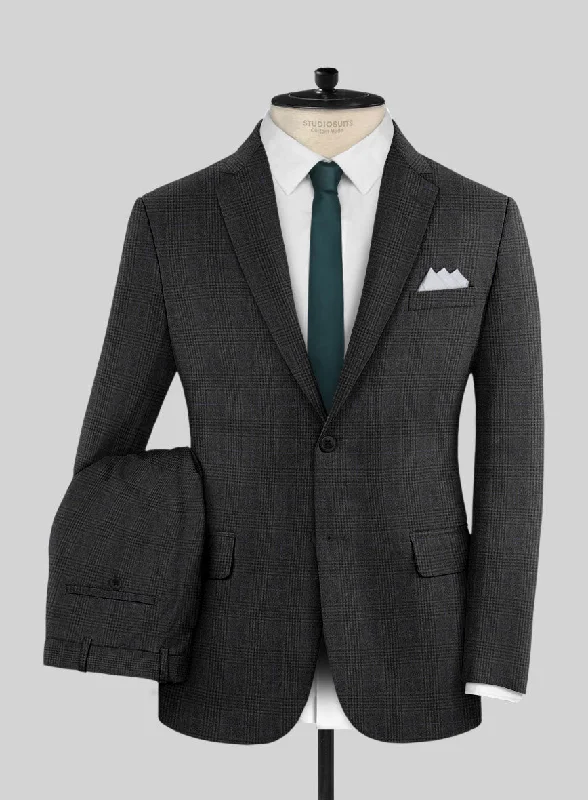 Contemporary Wear Hardy Minnis Charcoal Check Wool Suit