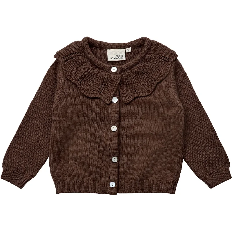 Elevated Streetwear Sofie Schnoor Chocolate Brown Cardigan