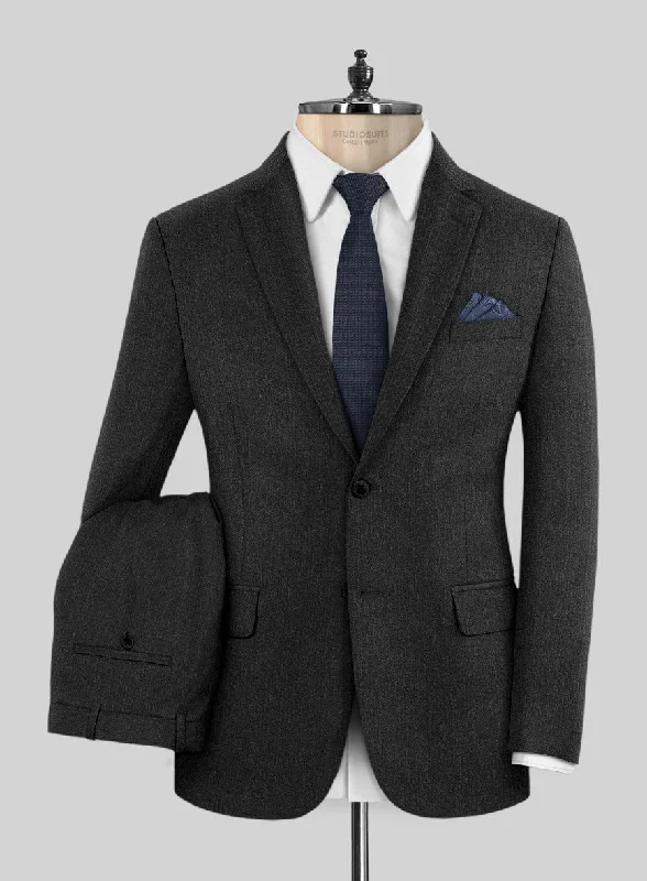 Alternative Fashion Marco Stretch Dark Charcoal Wool Suit