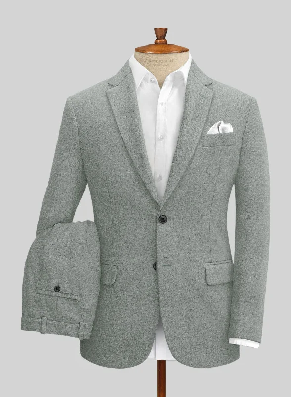 Statement Outfit Naples Milano Sage Green Tweed Suit