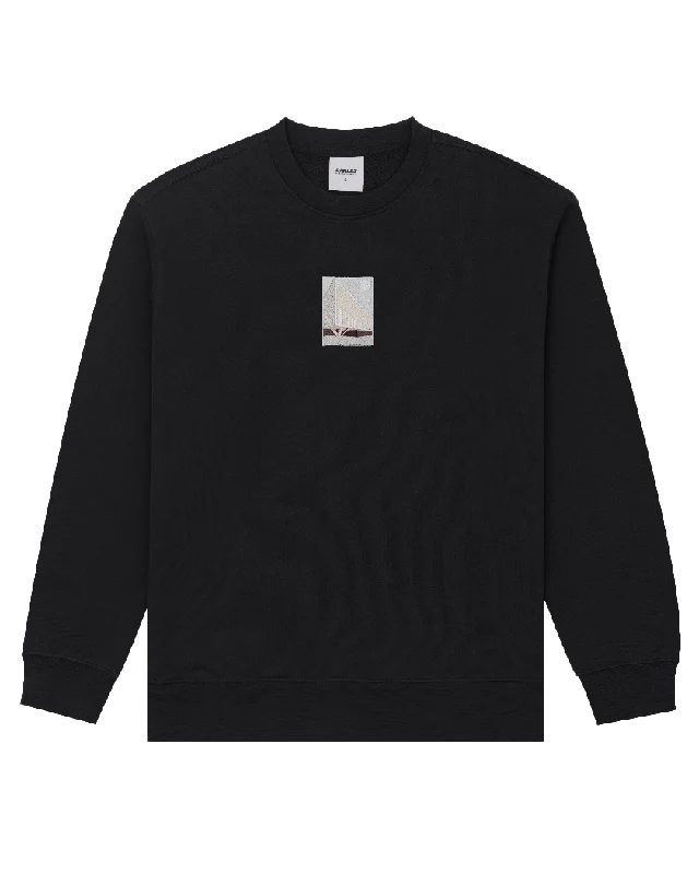 Pastel Aesthetic Longwood Sweatshirt in Black