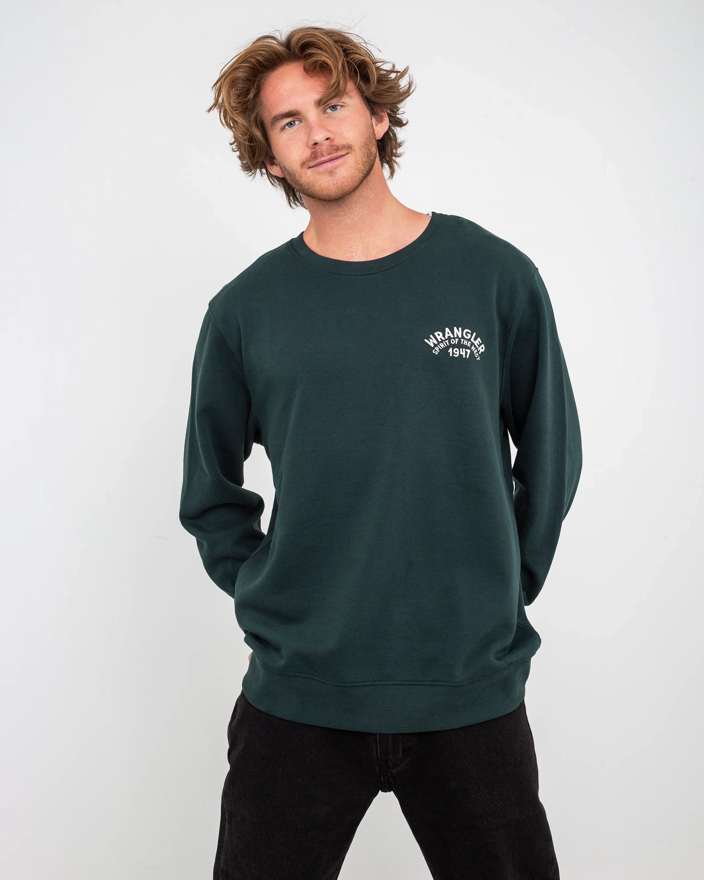 Functional Fashion Crewneck Sweatshirt in Scarab