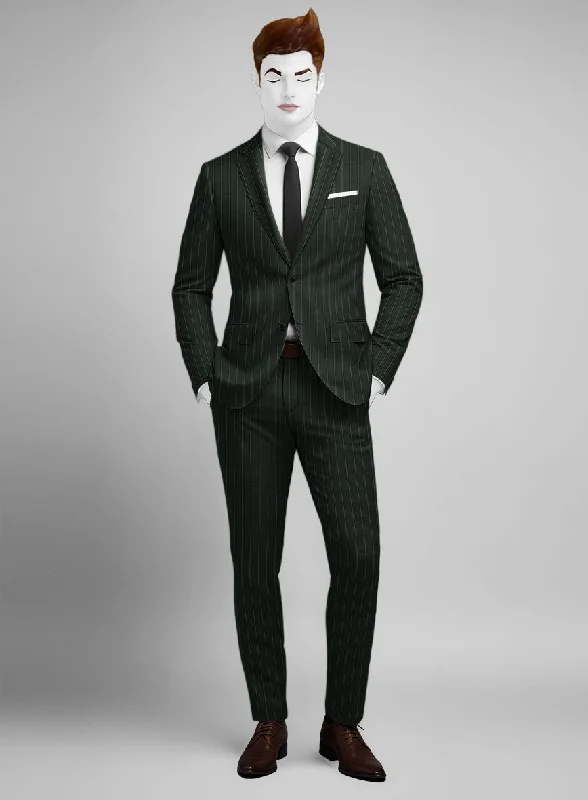 Modern Relaxed Napolean Salaza Wool Suit