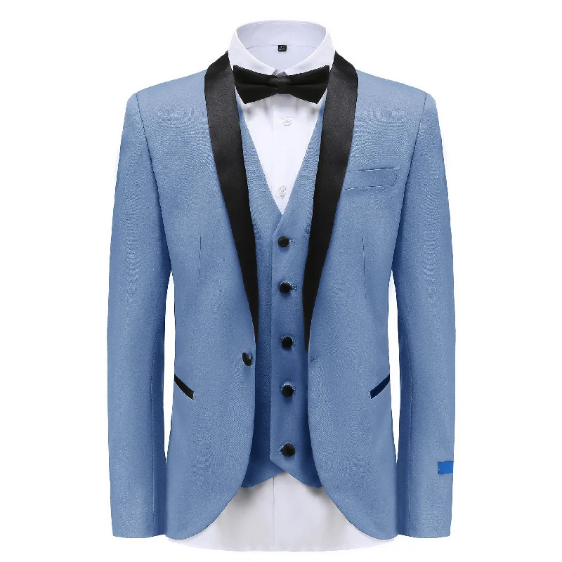 Cottagecore Fashion SLIM FIT TUXEDO/TX300/SLATE BLUE