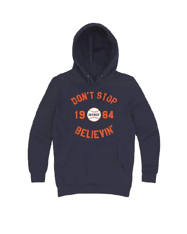 Sporty Chic Ink Detroit Don't Stop Believing 1984 Hoodie - Navy