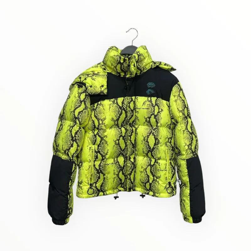 Chic Streetwear OFF-WHITE/Coat/S/Polyester/GRN/Animal Pattern/SNAKESKIN