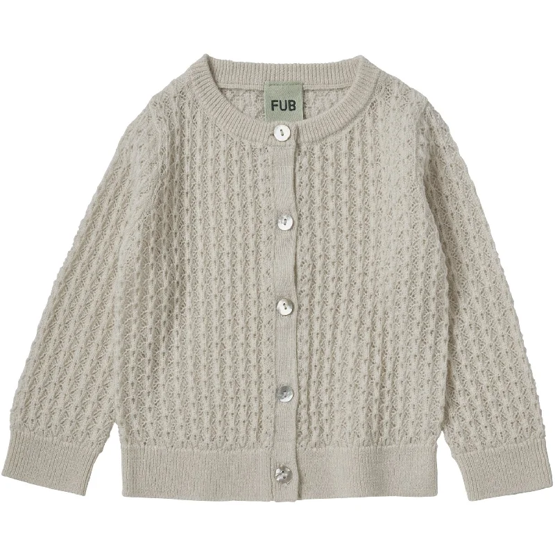 Urban Classic FUB Ecru Baby Pointelle Cardigan