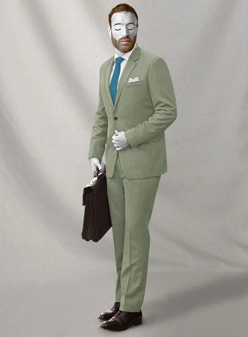 Everyday Wear Napolean Cadet Green Wool Suit