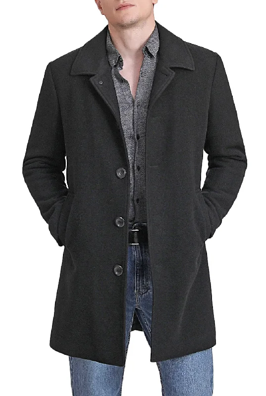 Minimal Urban BGSD Men Baker Wool Blend Walker Coat