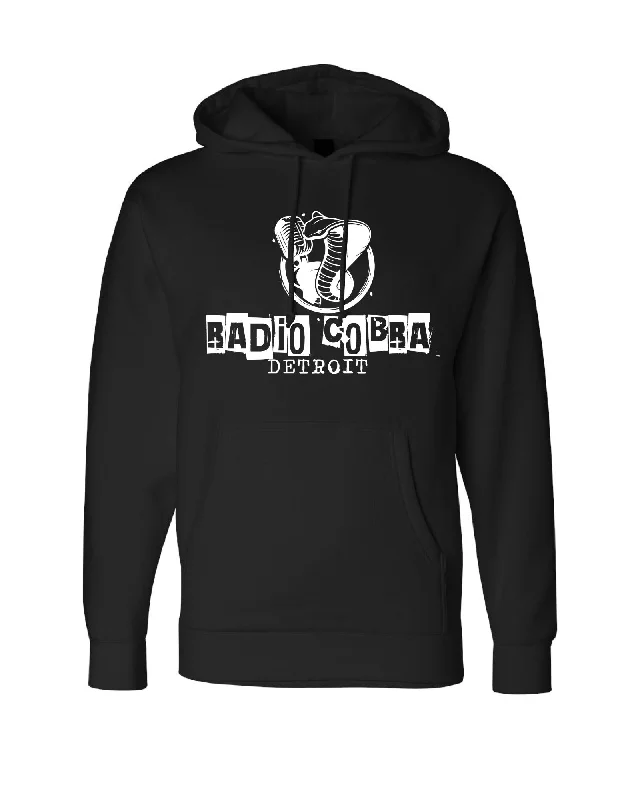 Athleisure Wear Ink Detroit - Radio Cobra Heavyweight Hoodie - Black