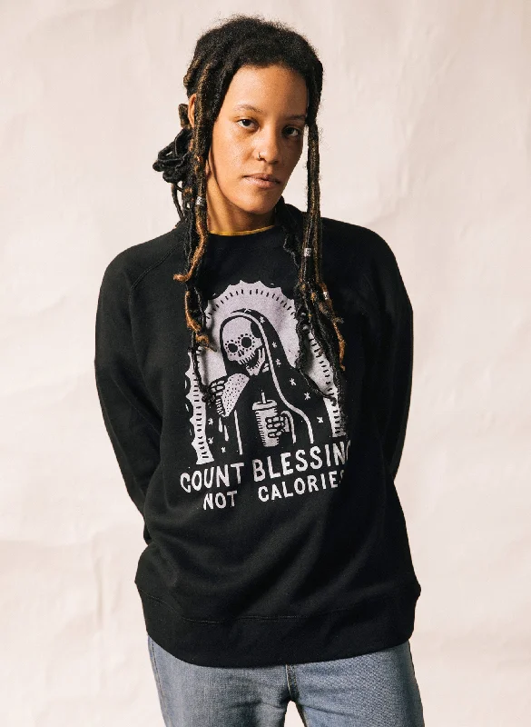 Heritage Style Count Blessings Not Calories Crewneck