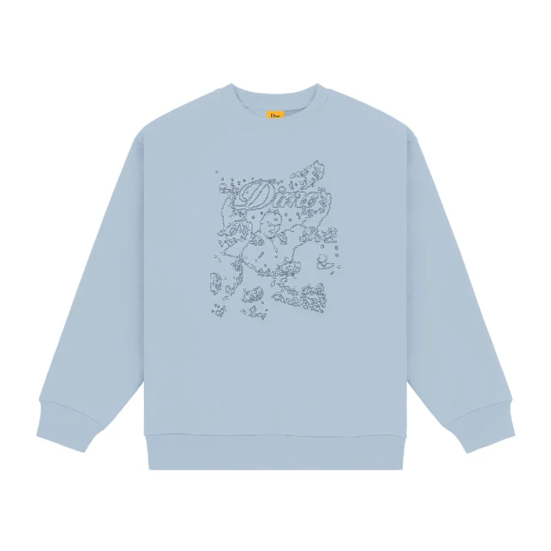 Monotone Outfit Dime Genie Crewneck - Stone Ice