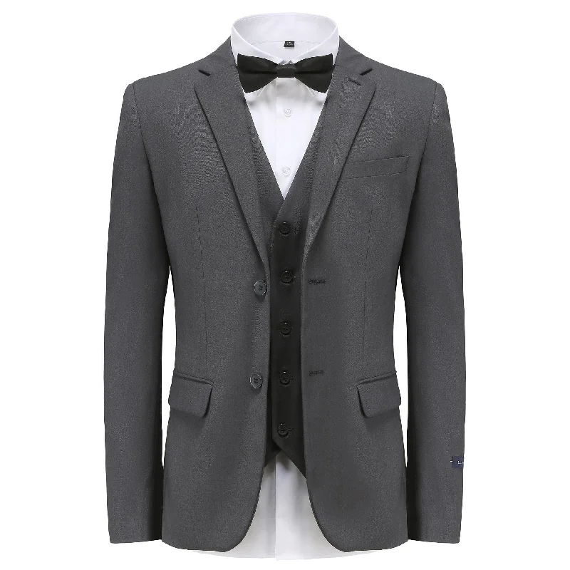 Tailored Fit GINO VITALE SUIT/M3OO/CHARCOAL