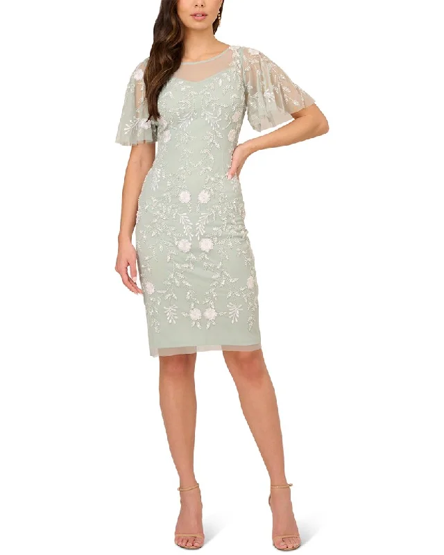 Chic Basics Must-have for fashion Adrianna Papell Beaded Short Dress