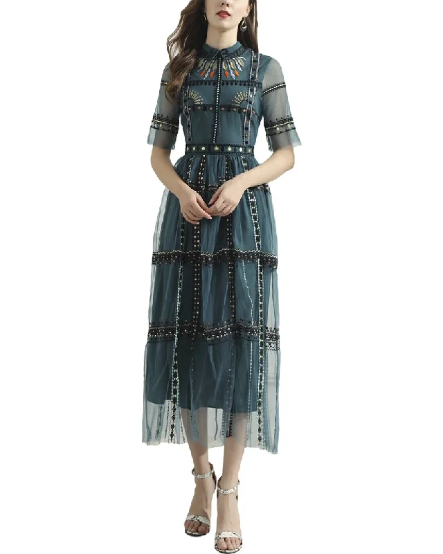 Distressed Denim Celebrity must-have BURRYCO Dress