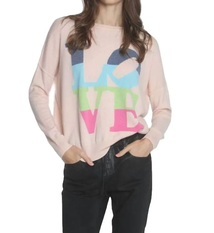 Timeless Casual Modern city Love Hope Scoop Top In Parfait Love