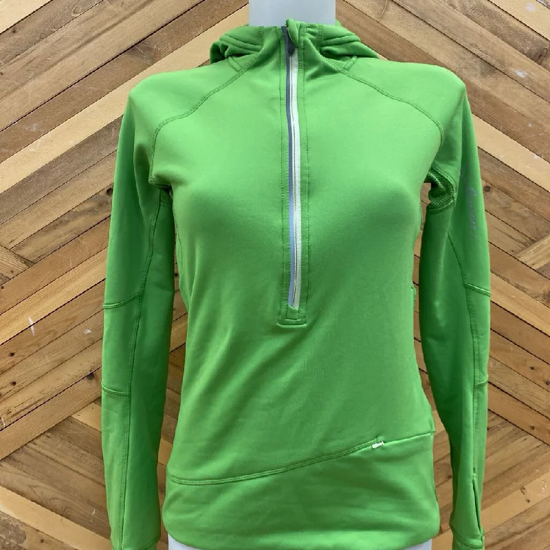 Edgy Streetwear Elegant design Salomon - Women's Zip up hoodie - MRSP $235: green-women-LG