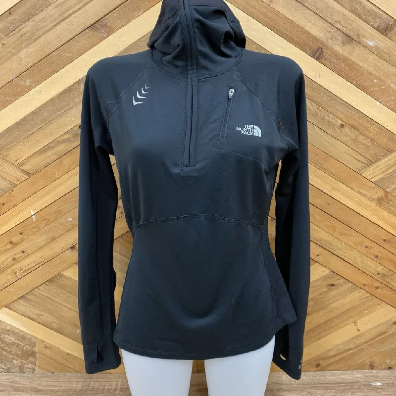 Contemporary Outfit Lazy home The North Face - Women's 1/4-Zip Hooded Baselayer Top - MSRP comp $130: Black-women-MD