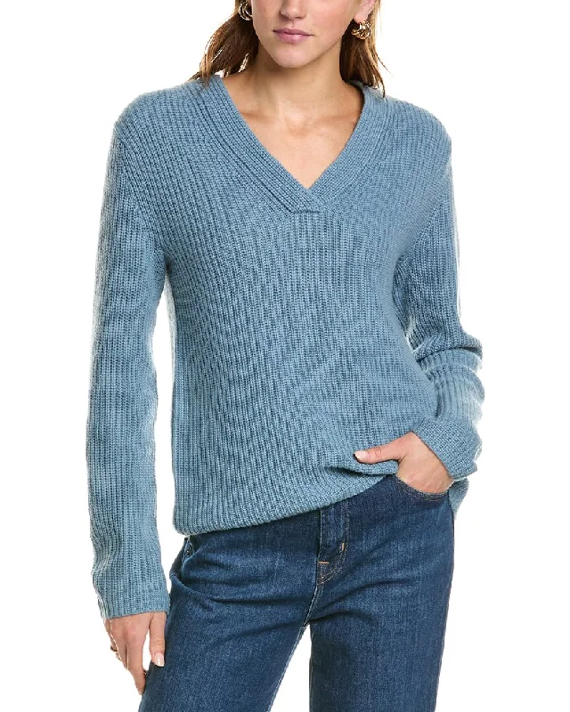 Vince Shaker Rib Wool & Alpaca-Blend Sweater