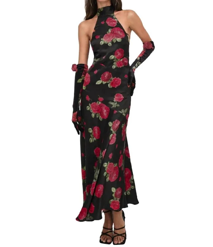 Classic Layers Astoria Maxi Dress In Black