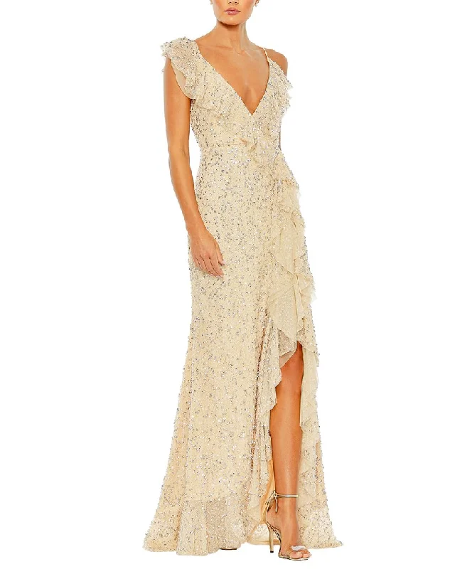 Simplistic Outfit Mac Duggal Column Gown