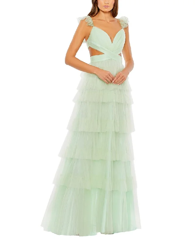 Sporty Tailoring Mac Duggal Column Gown