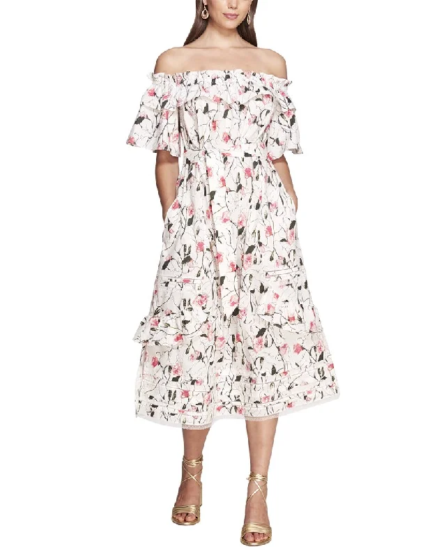 Retro Casual Marchesa Notte Rosie Printed Dress