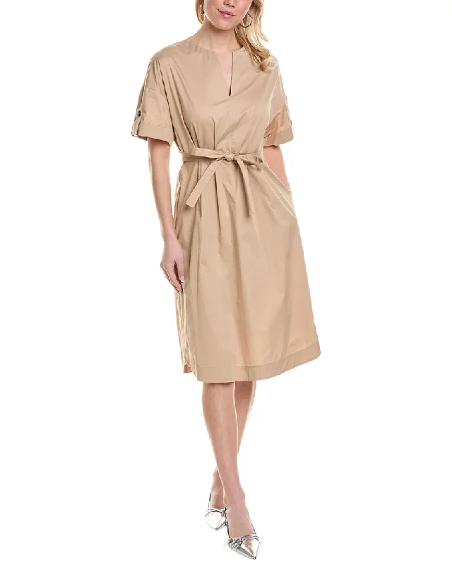 Versatile Outfit Peserico womens  Midi Dress, 46, Beige