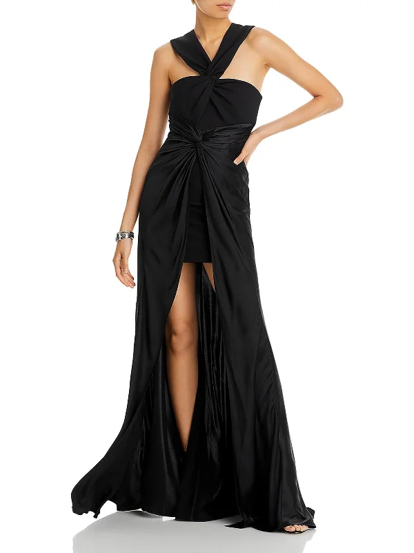 Urban Utility Womens FRONT SLIT Polyester Evening Dress