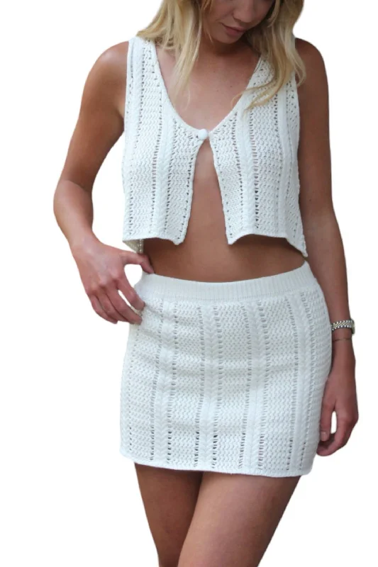 Brynn Knitted Set In Ivory