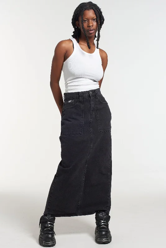 Carpenter Maxi Skirt - Charcoal